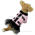 Pet Costume Cotton Fleece Light Pink Dog Skirts with Sponge Flocking Lining